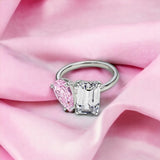 Toi et Moi Sophia Sterling Silver Ring