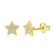 Gold Star Ear Studs