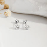 Silver Simple Round Barbell Studs